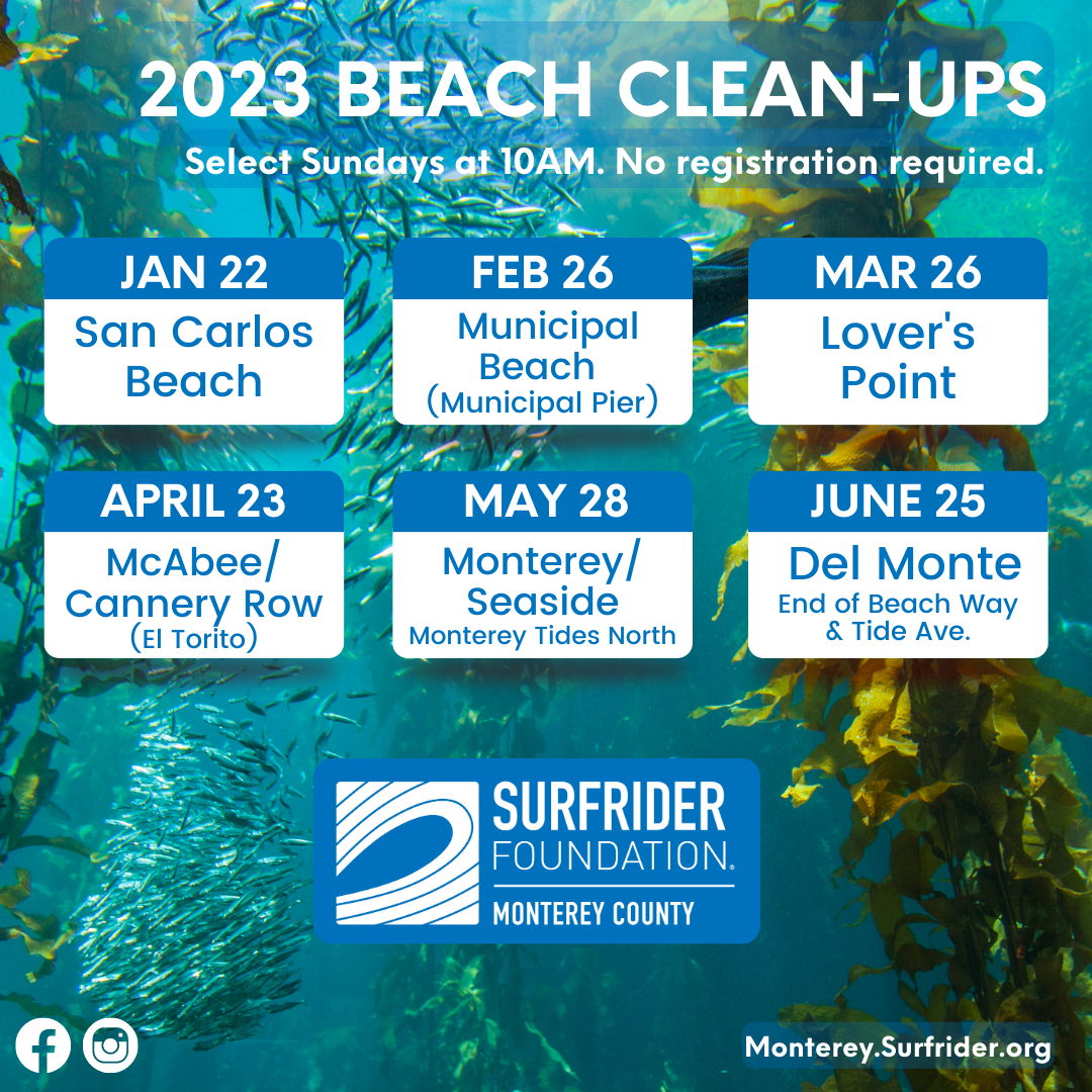2023 Beach Clean Ups - Surfrider Monterey