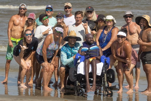 Volunteers at the last Make Promises Happen Surf Camp for our Disabled Friends 