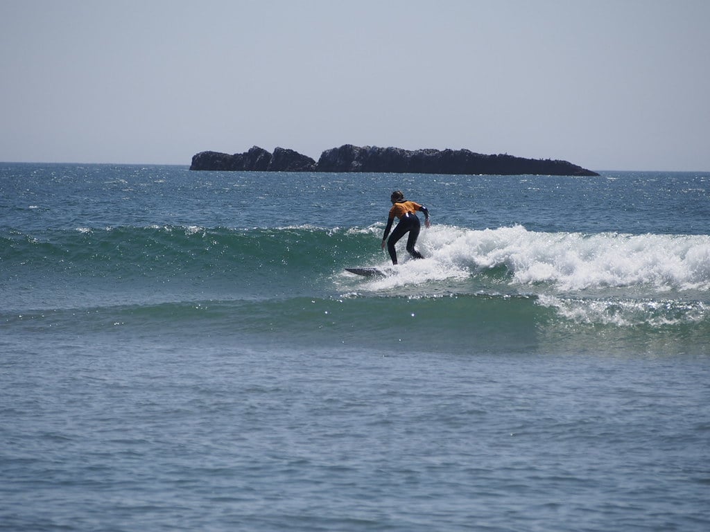 Youth surfer shredding at Otter Rock and Roll