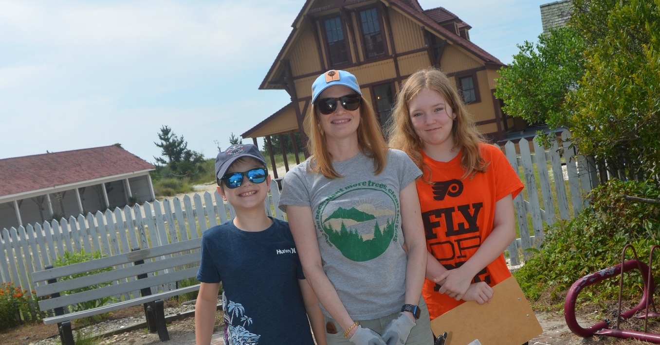 A Family of Beach Cleaners