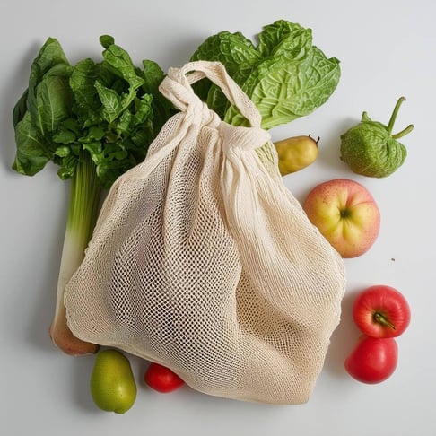 mesh cotton produce bag