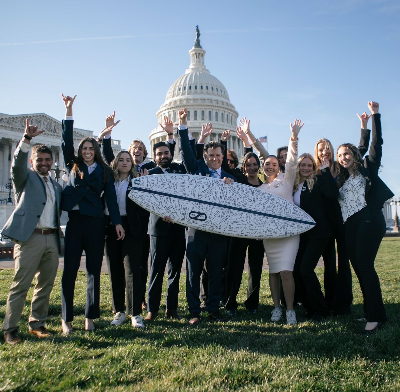 Lily Carbullido With the Isla Vista Student Club in Washington DC for Surfrider's Coastal Recreation Hill Day