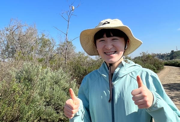 Student Activist Annalia Henderson with the South Bay Blue Water Task Force