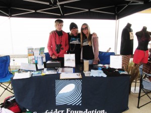 Surfrider's All-Star vols at the chapter table on Sunday morning--Carey Peabody, Jeana Owens, and Amber Jones represented the Santa Cruz Chapter, and we all say a BIG THANKS! We're ALL VOLS at our local chapter, so next time you see someone at a Surfrider table, stop and give 'em a "MAHALO" for volunteering their valuable time!