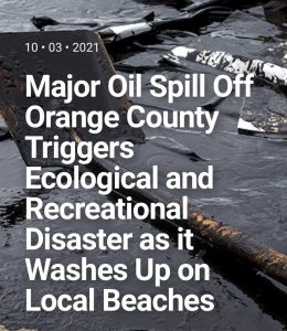 Graphic for Major Oil Spill Off Orange County