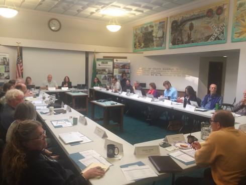 Members of the Washington Coastal Marine Advisory Council (WCMAC) at a recent meeting in Aberdeen.