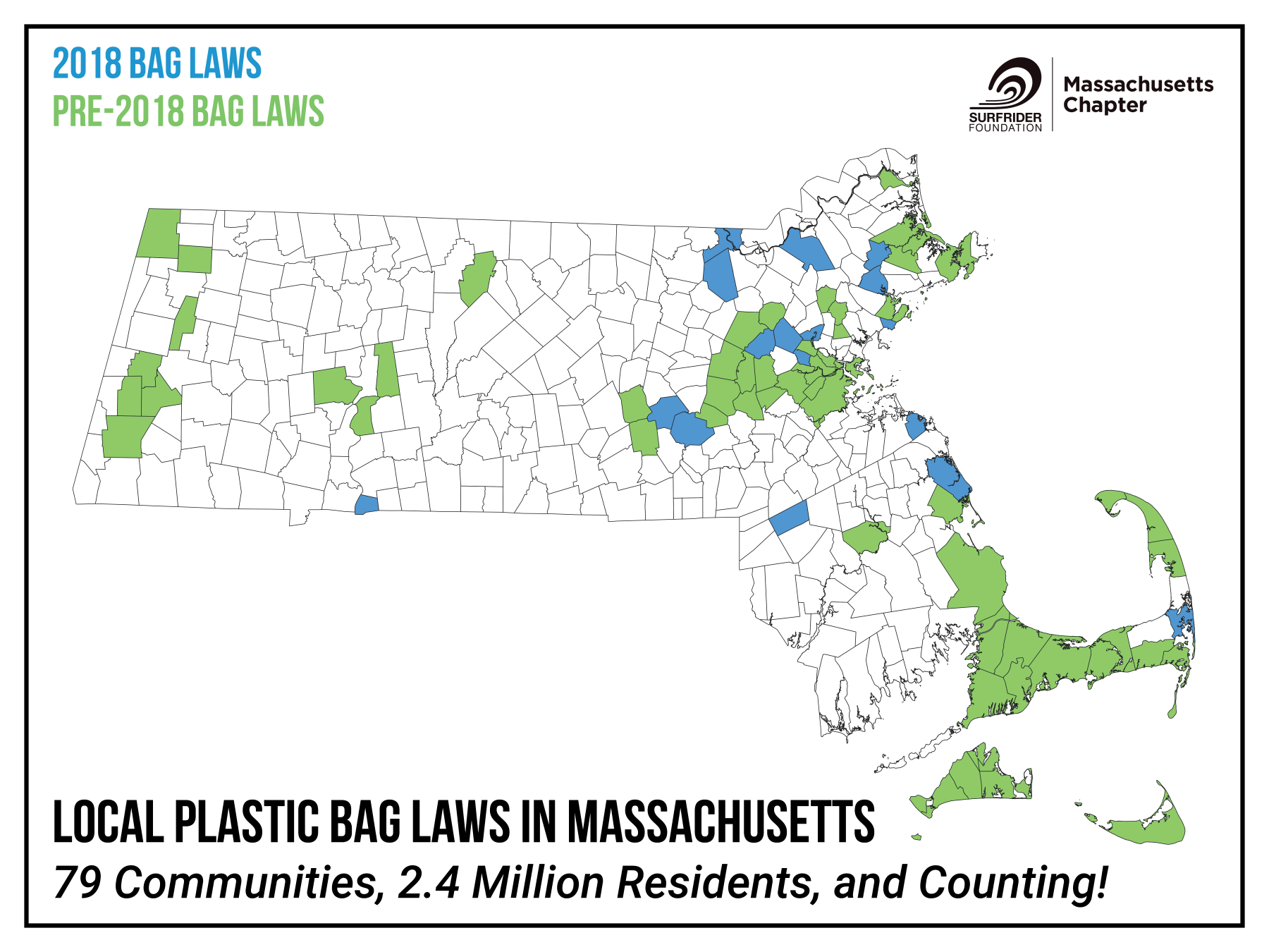 Towns in MA with Bag Bans
