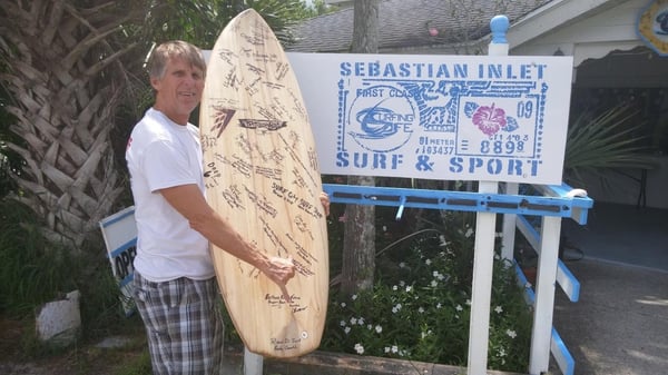 Sign the Surtfboard Sebastion Stop