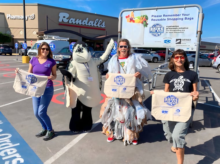 Jeff Sensheimer with the Galveston Surfrider Chapter