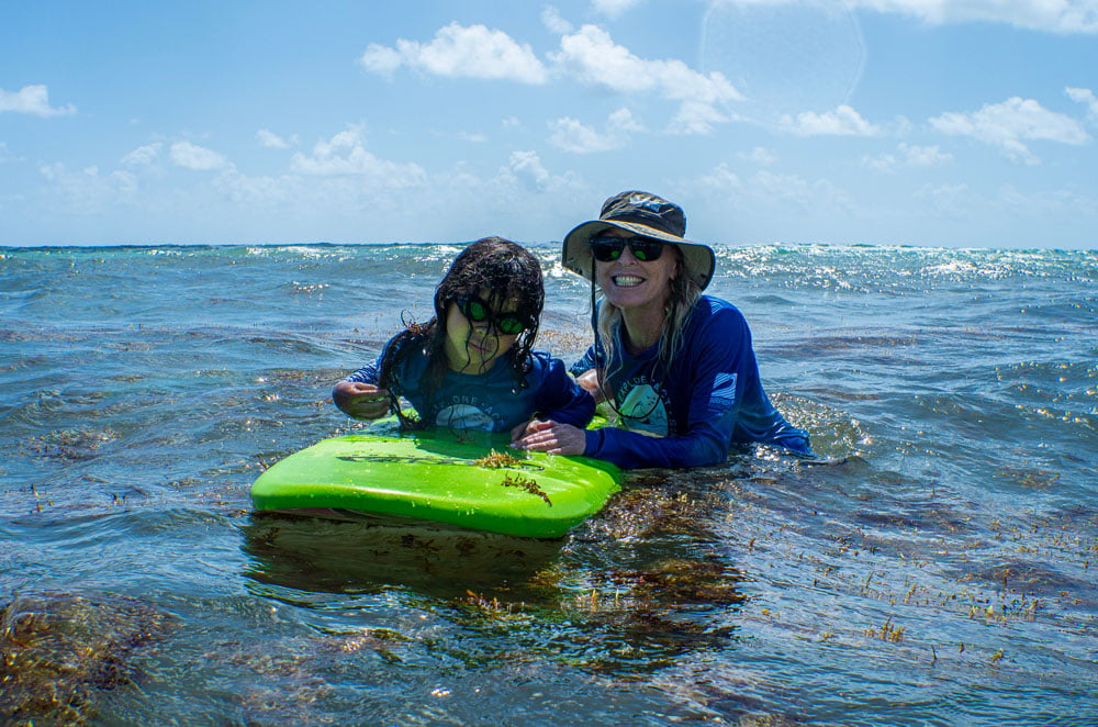 Karen Beber Futernick With the Miami Chapter teaching surfing