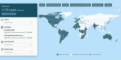 world map of plastic laws