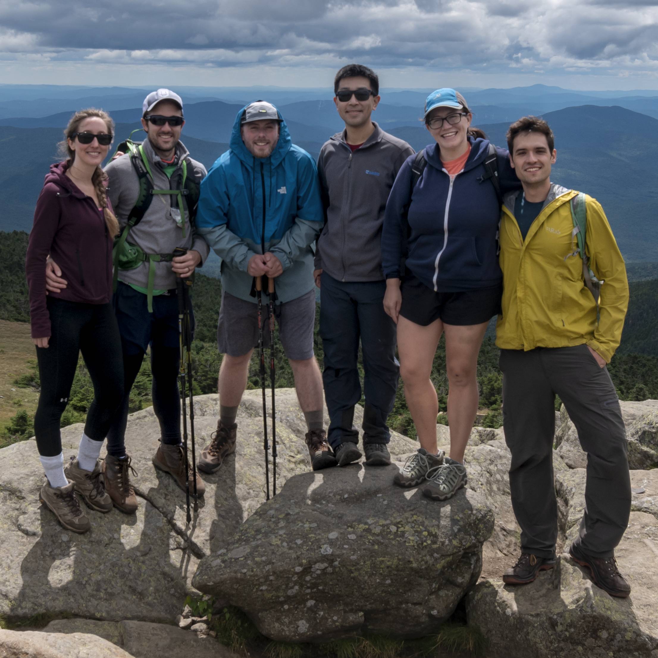 Surfrider MA Chapter Officers Posing atop a Mountain