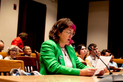 Surfrider Volunteer Testifying at State House Hearing