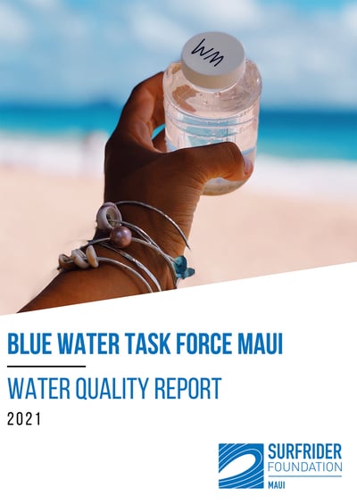 Maui Surfrider 2021 Water Quality Report Cover Page