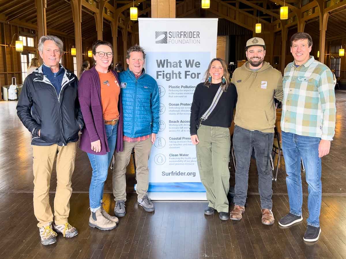 Harry Parker Surfrider impact ambassador, Erika Delemarre  - Volunteer Coordinator, Dr. Chad Nelsen Chief Executive Officer, Gen Millington  - Plastics Lead, Peter Adame - Chair Monterey Chapter, and Bill Hickman - Sr. Regional Manager Central California