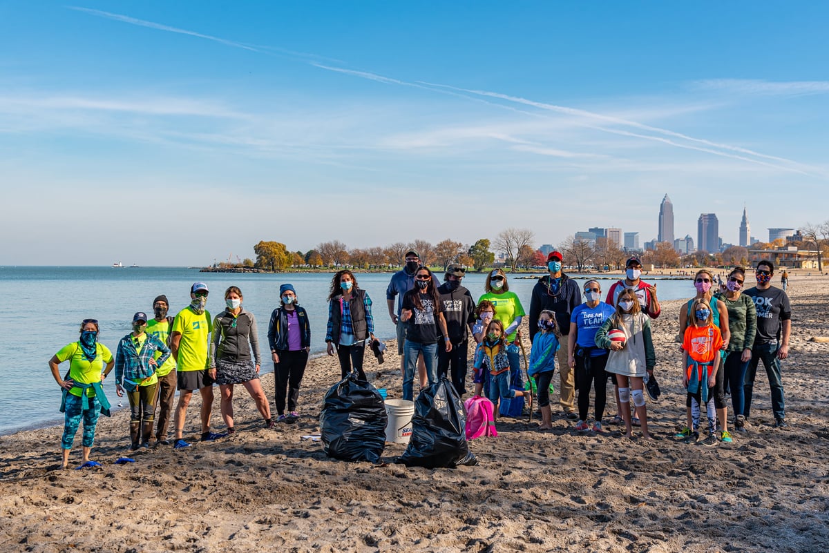 Beach Cleanup in Cleveland Ohio
