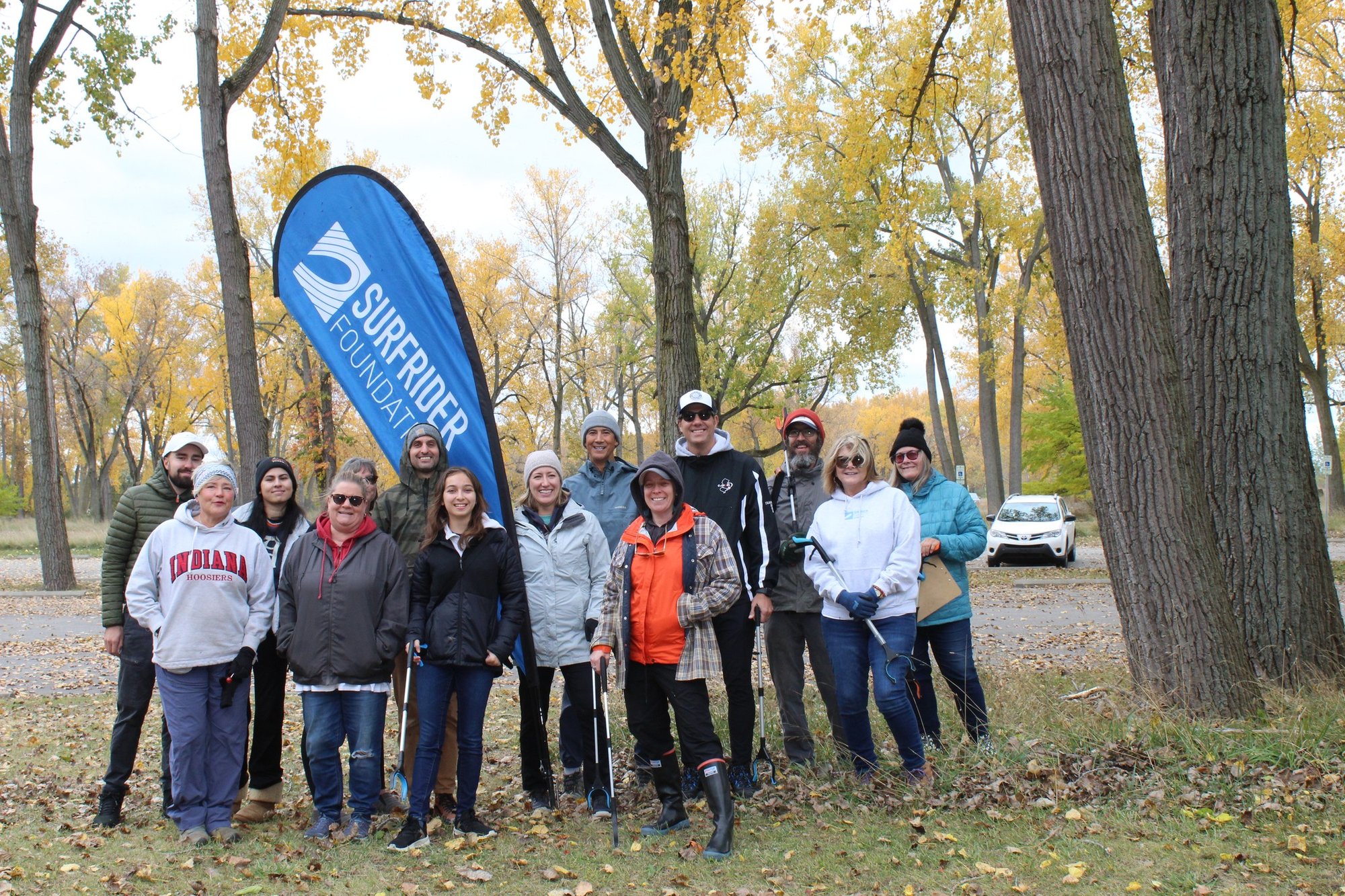 The Surfrider Foundation Team at a Beach Cleanup in Mentor Ohio