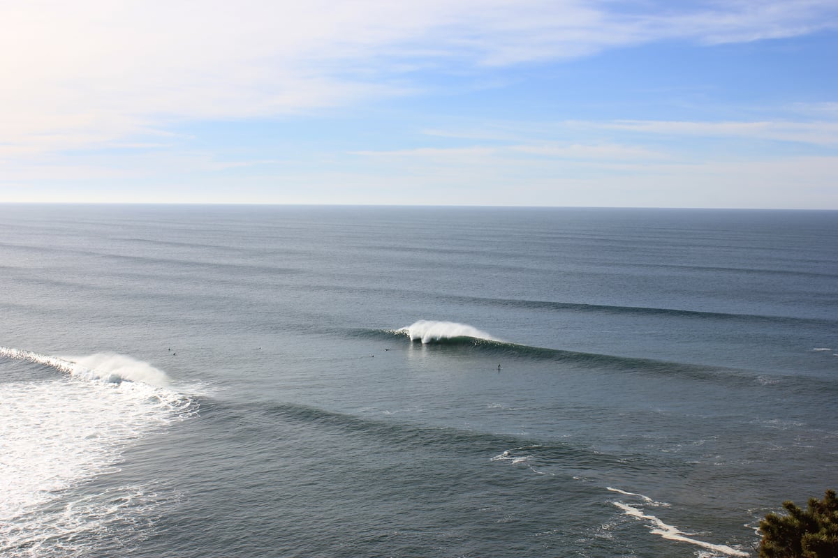 Photo of Oregon waves and surfers