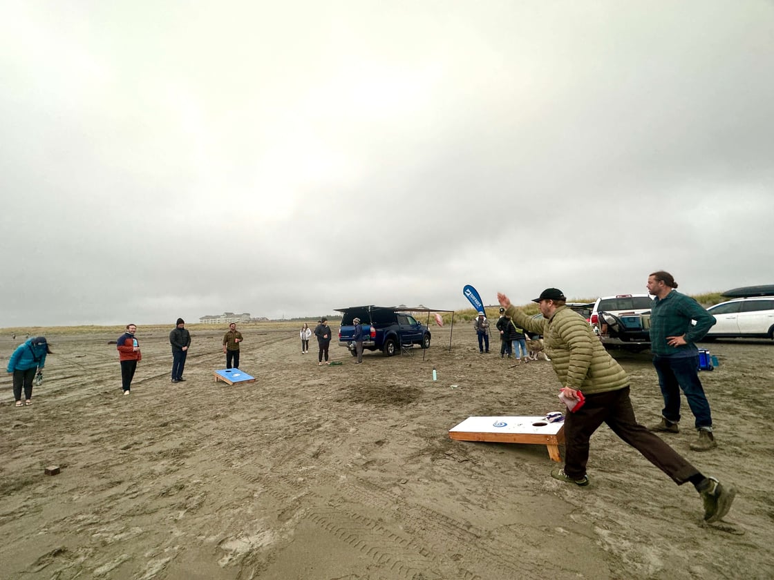 beach games at the Cascadia Conference