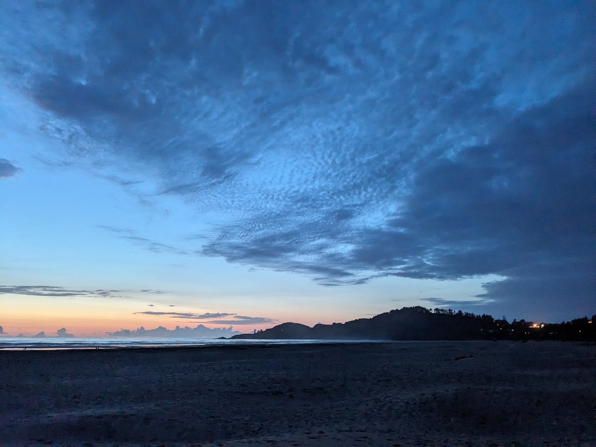 a sunset over Agate Beach