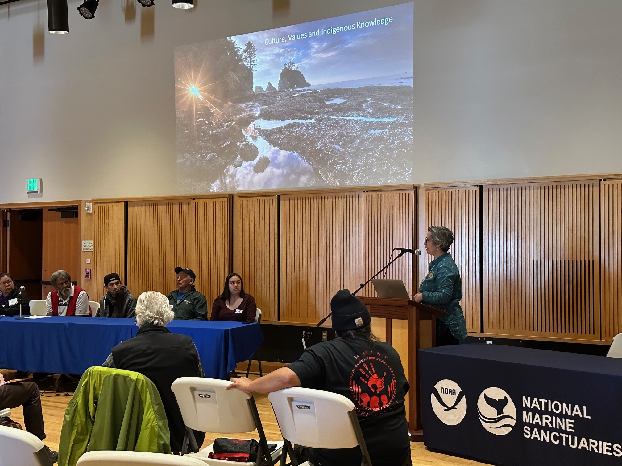 Picture of the tribal panel on indigenous knowledge at the OASeS Symposium 