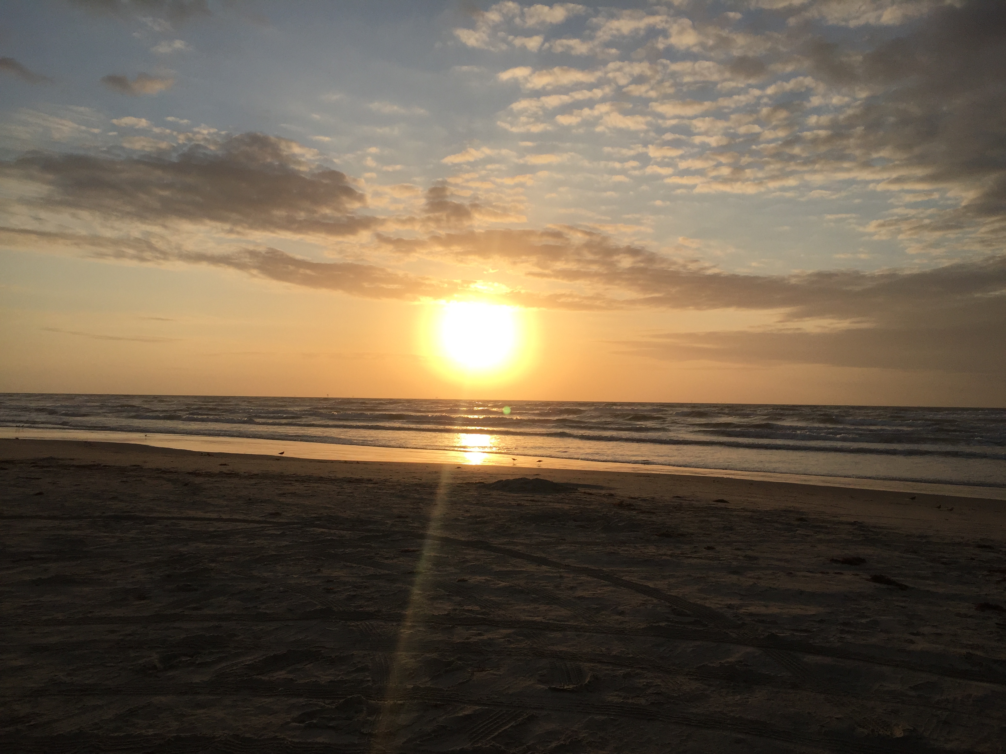 Sunrise at a Texas beach