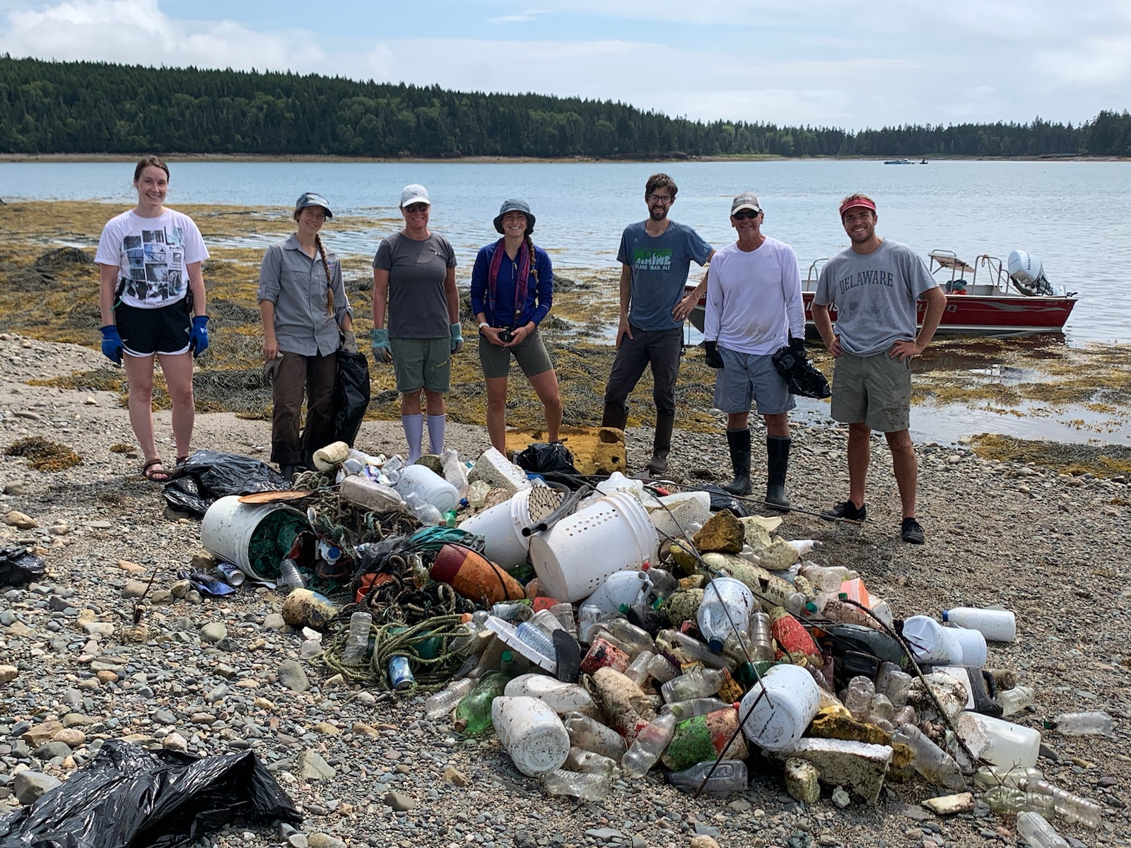 Remote Island Cleanup at Roque Bluffs with Maine Island Trail Association