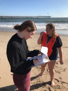 Foothill Technology High School student documenting water sample attributes
