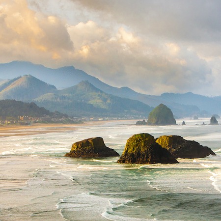 Chapman Point and Haystack Rock